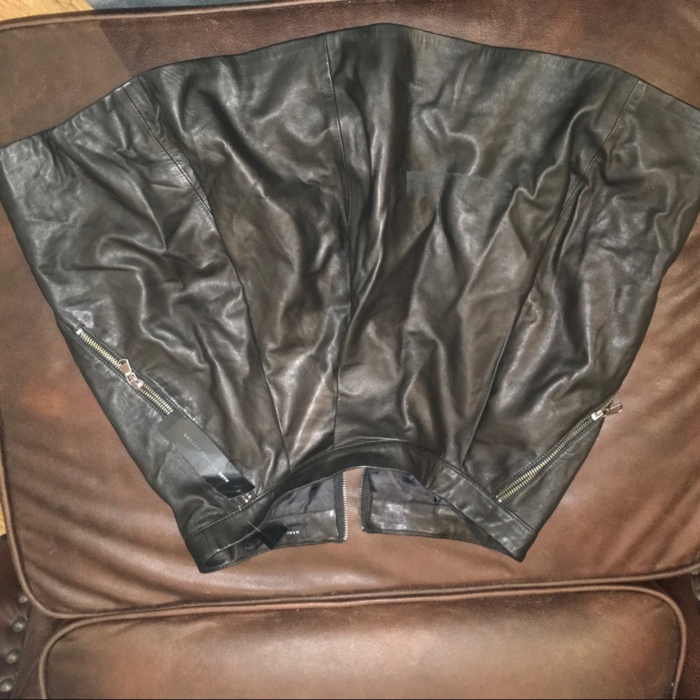 Marc Jacobs Leather Mini Skirt